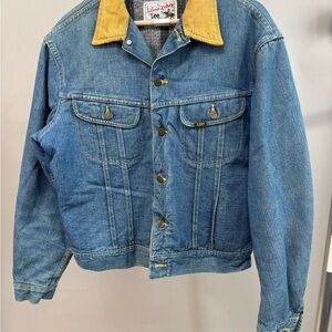 Lee Classic Blue Jacket with Mustard Collar